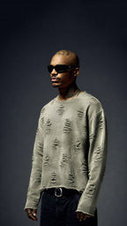 Distressed Waffle Tee