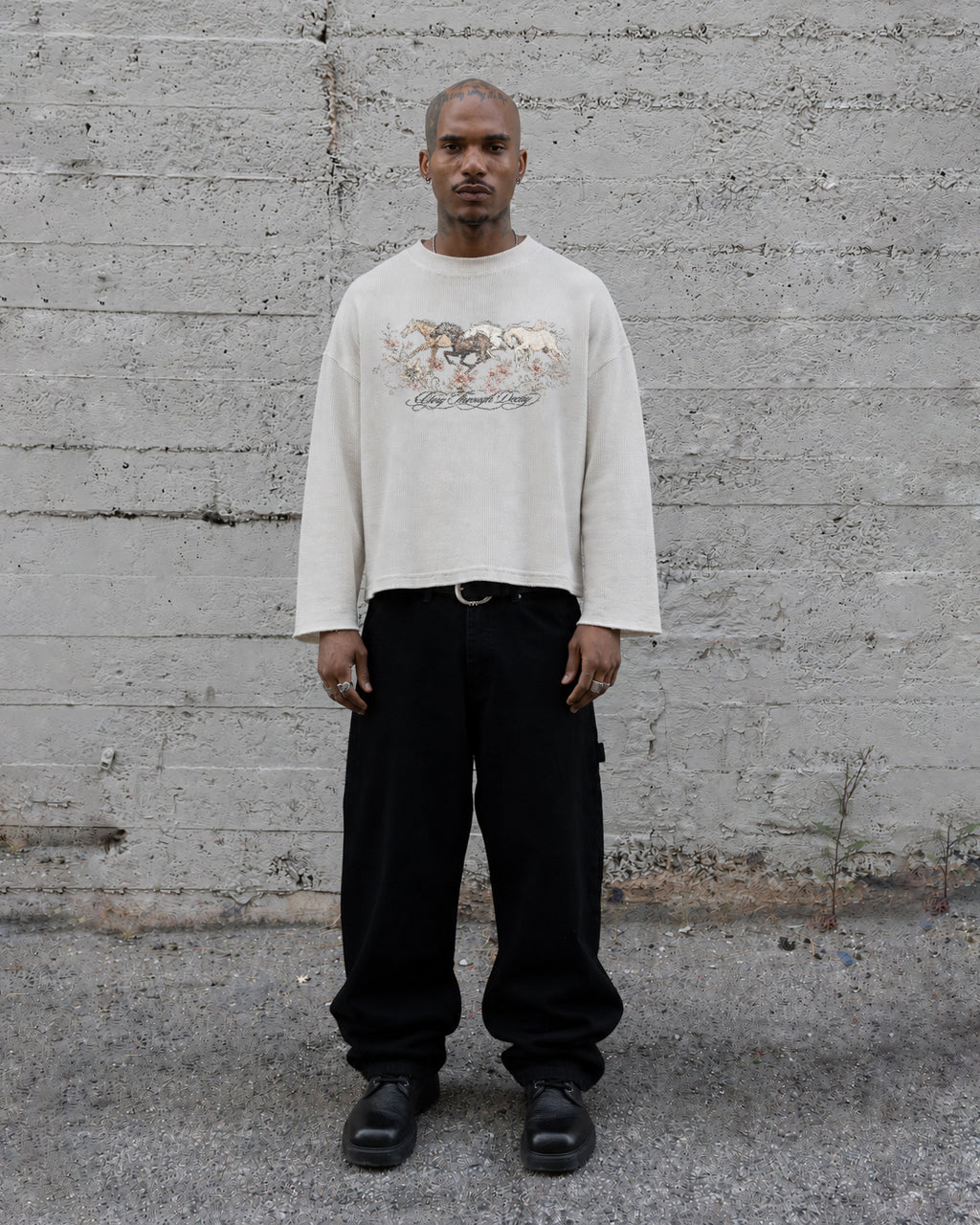 Four horse Waffle Tee