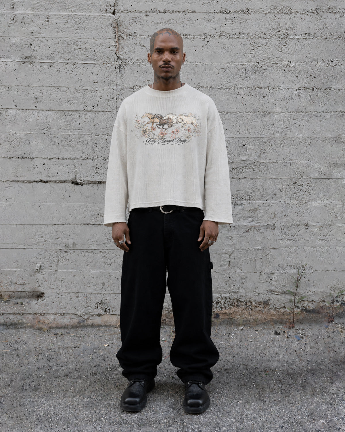 Four horse Waffle Tee